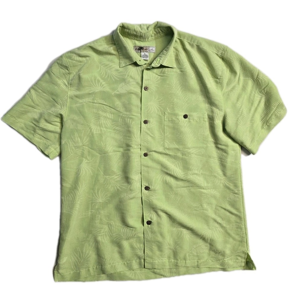 joe marlin hawaiian shirt Green Men's‎  XL Ryon